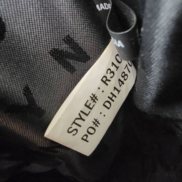 DKNY Women's Black Leather Double Handle Strap Purse Tote Handbag Size Medium - Picture 10 of 11